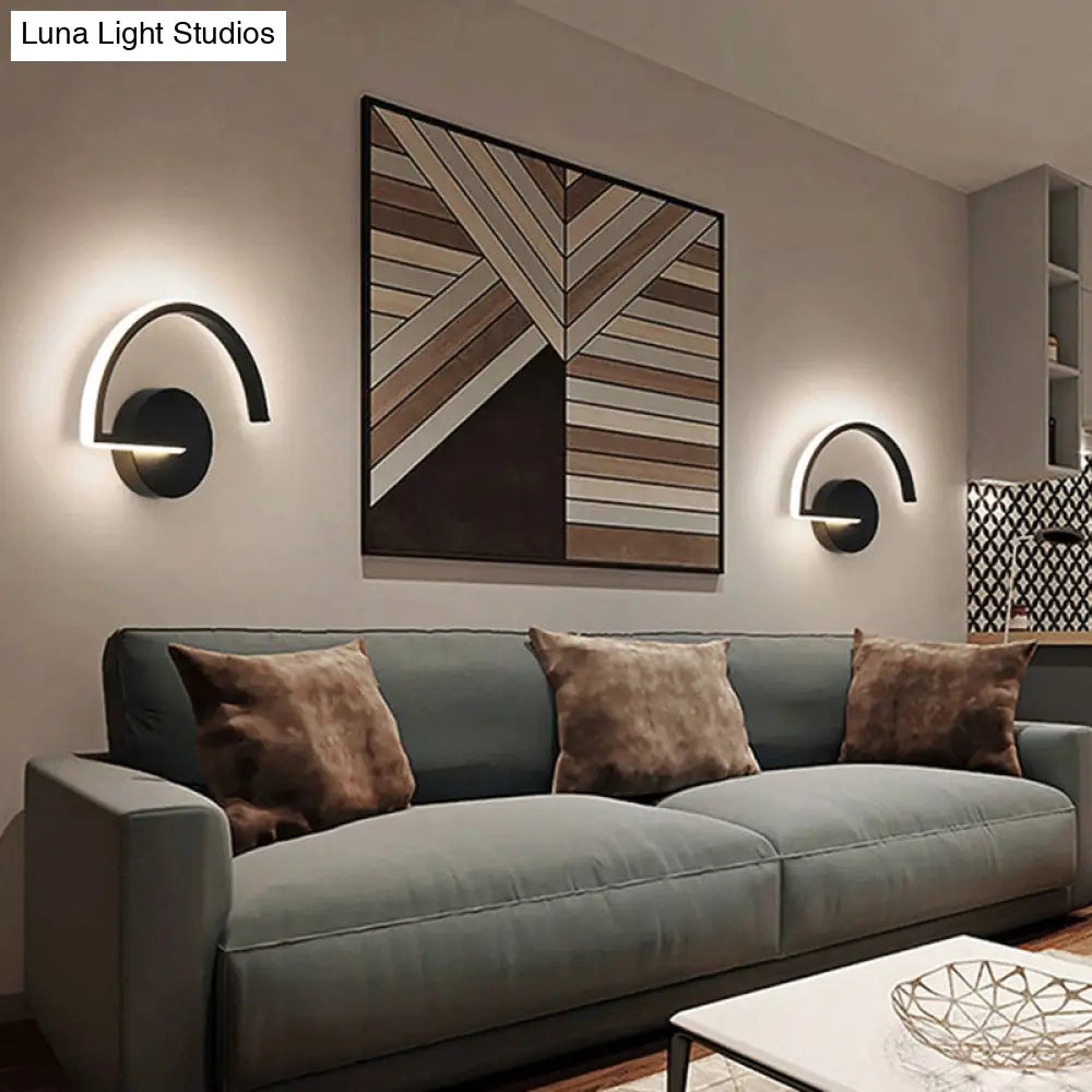 DecorBites™ DecorBites™ Contemporary LED Wall Light Fixture - Geometrical Aluminum Bedside Lamp