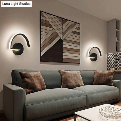 DecorBites™ DecorBites™ Contemporary LED Wall Light Fixture - Geometrical Aluminum Bedside Lamp