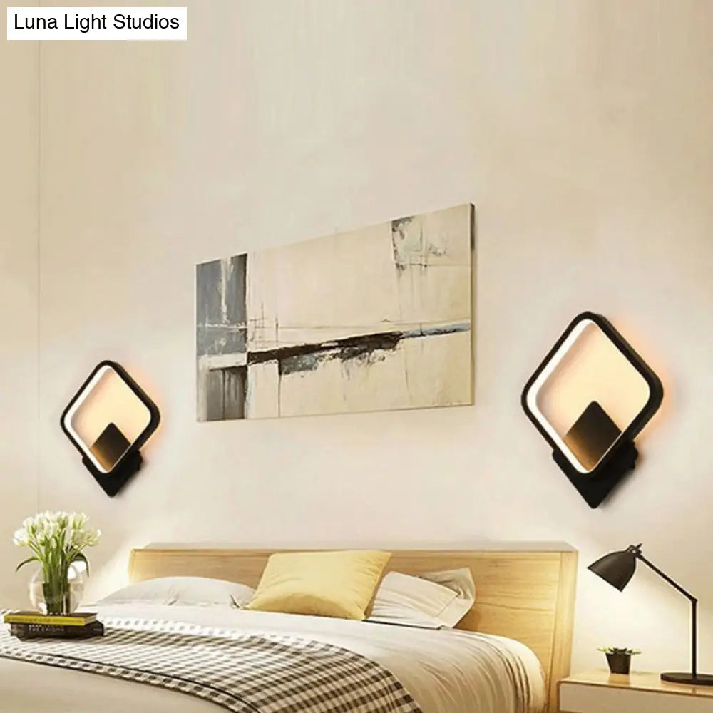 DecorBites™ DecorBites™ Contemporary LED Wall Light Fixture - Geometrical Aluminum Bedside Lamp