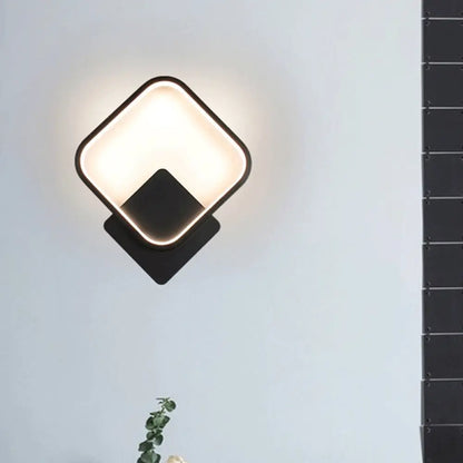 DecorBites™ DecorBites™ Contemporary LED Wall Light Fixture - Geometrical Aluminum Bedside Lamp