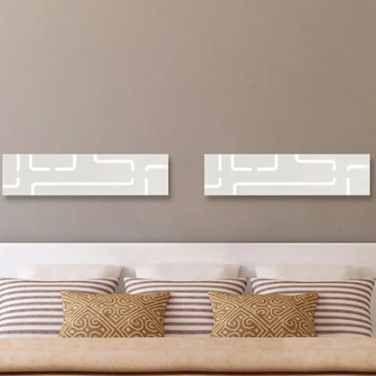 DecorBites™ Contemporary LED Wall Sconce: 16"/20.5" Wide Acrylic Rectangle - Warm/White Light for Bedroom