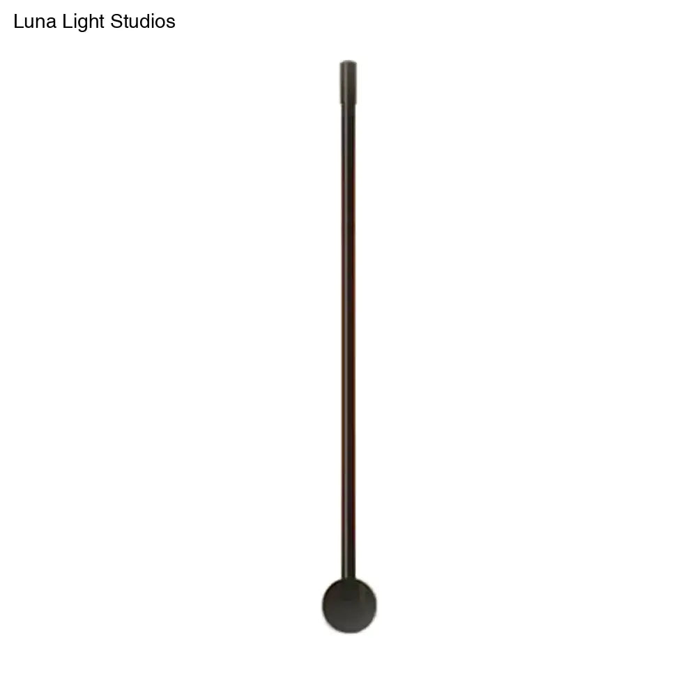 DecorBites™ DecorBites™ Contemporary LED Wall Sconce in Black/Gold - Metal Strip Living Room Lamp