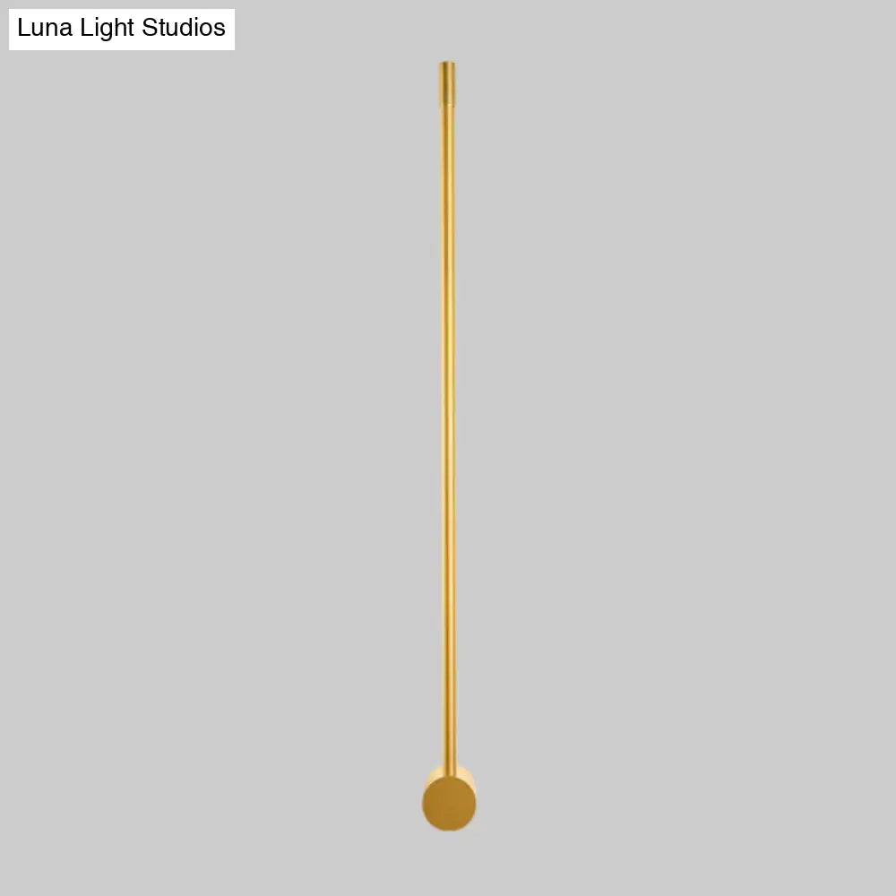 DecorBites™ DecorBites™ Contemporary LED Wall Sconce in Black/Gold - Metal Strip Living Room Lamp