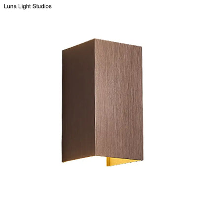 DecorBites™ DecorBites™ Contemporary LED Wall Sconce in Metal Gold/Coffee/Grey for Bedroom
