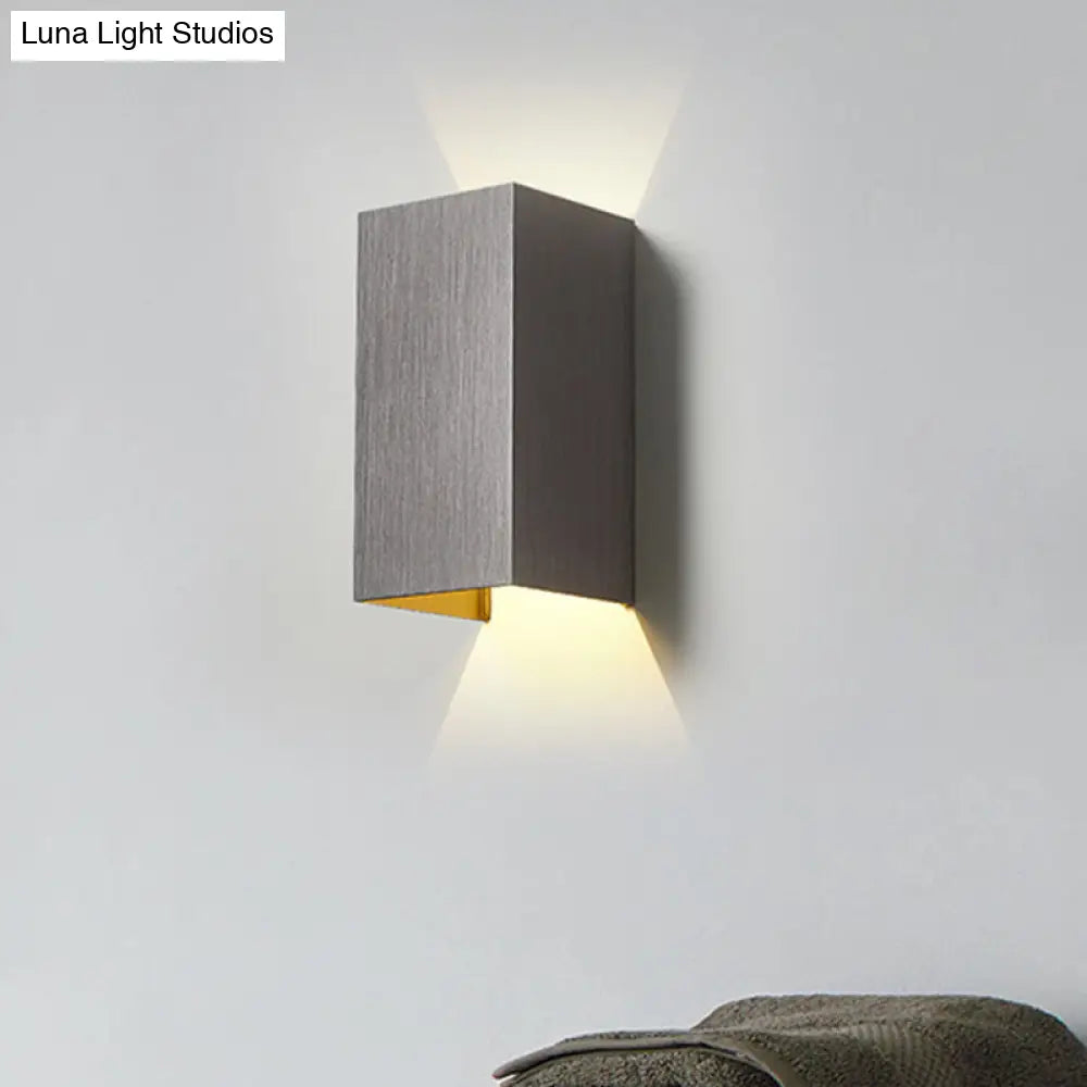 DecorBites™ DecorBites™ Contemporary LED Wall Sconce in Metal Gold/Coffee/Grey for Bedroom