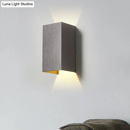 DecorBites™ DecorBites™ Contemporary LED Wall Sconce in Metal Gold/Coffee/Grey for Bedroom