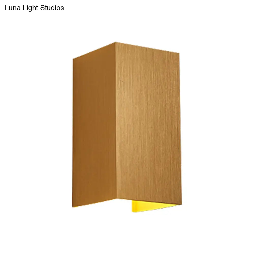 DecorBites™ DecorBites™ Contemporary LED Wall Sconce in Metal Gold/Coffee/Grey for Bedroom