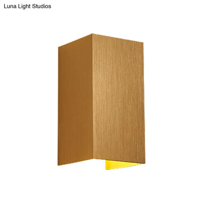 DecorBites™ DecorBites™ Contemporary LED Wall Sconce in Metal Gold/Coffee/Grey for Bedroom