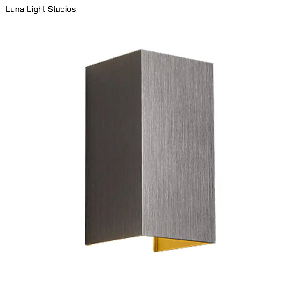 DecorBites™ DecorBites™ Contemporary LED Wall Sconce in Metal Gold/Coffee/Grey for Bedroom