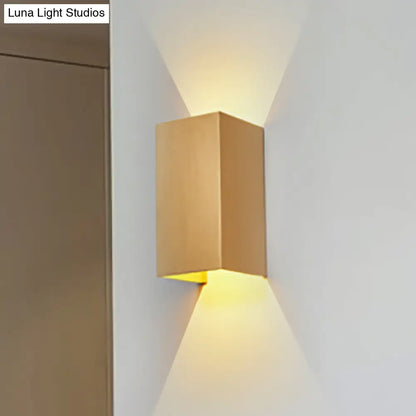 DecorBites™ DecorBites™ Contemporary LED Wall Sconce in Metal Gold/Coffee/Grey for Bedroom