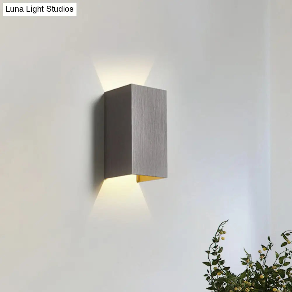 DecorBites™ DecorBites™ Contemporary LED Wall Sconce in Metal Gold/Coffee/Grey for Bedroom