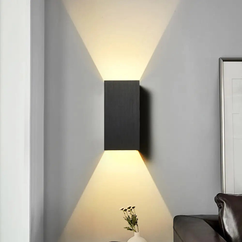 DecorBites™ DecorBites™ Contemporary LED Wall Sconce in Metal Gold/Coffee/Grey for Bedroom
