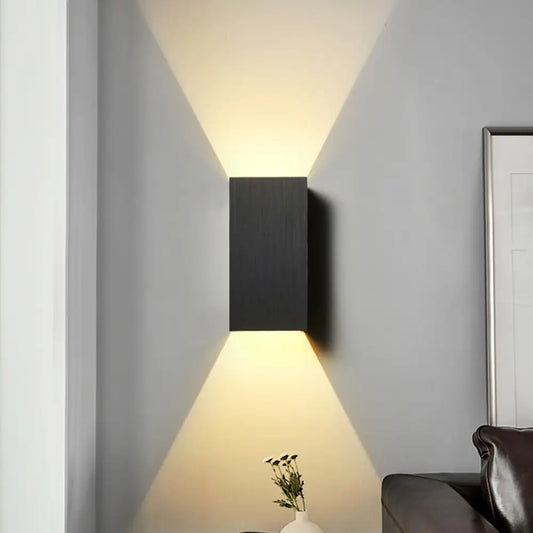 DecorBites™ DecorBites™ Contemporary LED Wall Sconce in Metal Gold/Coffee/Grey for Bedroom