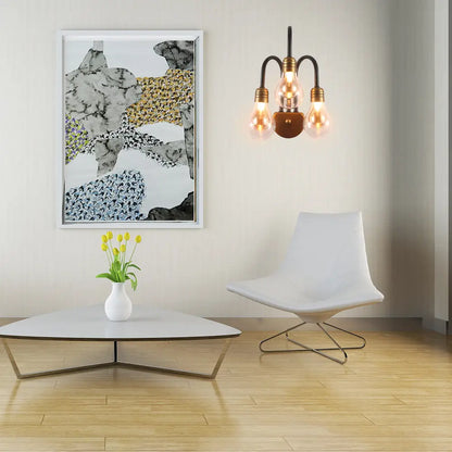 DecorBites™ Contemporary LED Wall Sconce Light with Curved Brass Arm - Clear Glass Bulb, 1/2/3 Lights