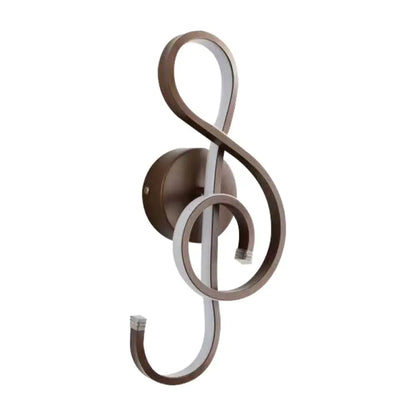 DecorBites™ DecorBites™ Contemporary LED Wall Sconce Light with Twisted Acrylic Shade - Bedside Lighting (White/Black/Coffee) - Warm/White Light