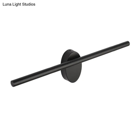 Contemporary LED Wall Sconce - Slim Metal Design with Natural Light - 21.5"/28"/36" Width - Black Finish for Bedroom Mounting
