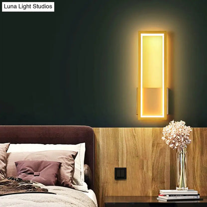 DecorBites™ Contemporary LED Wall Sconce with Acrylic Shade for Bedside Lighting