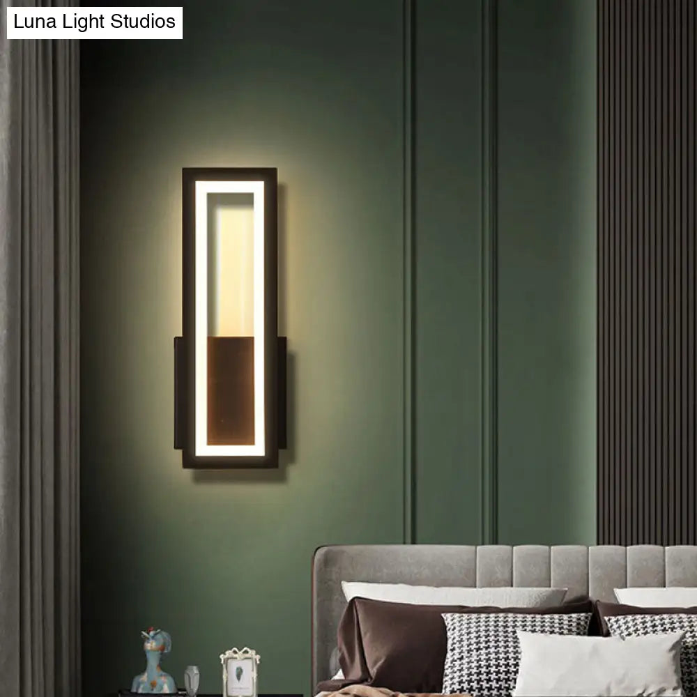 DecorBites™ Contemporary LED Wall Sconce with Acrylic Shade for Bedside Lighting