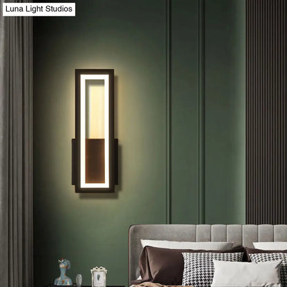 DecorBites™ Contemporary LED Wall Sconce with Acrylic Shade for Bedside Lighting