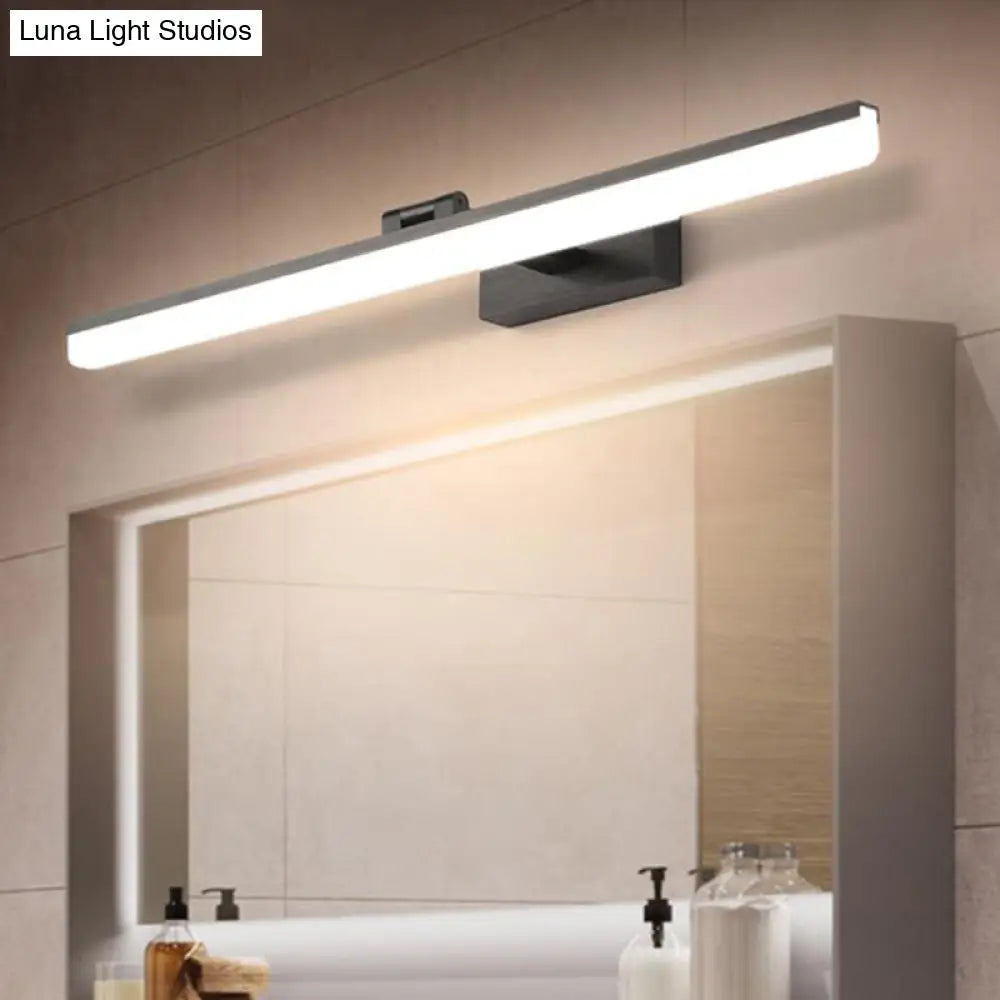 Contemporary LED Wall Vanity Sconce - Metal Design, Stylish Bathroom Lighting