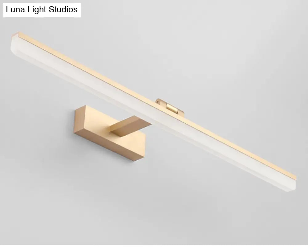 Contemporary LED Wall Vanity Sconce - Metal Design, Stylish Bathroom Lighting