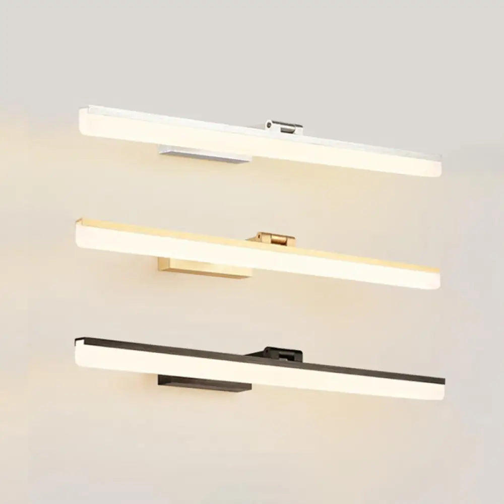 Contemporary LED Wall Vanity Sconce - Metal Design, Stylish Bathroom Lighting