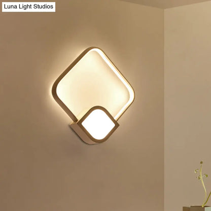 Aplique de pared LED blanco contemporáneo DecorBites™ para sala de estar