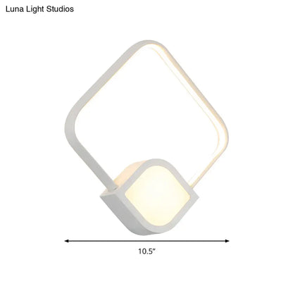 Aplique de pared LED blanco contemporáneo DecorBites™ para sala de estar