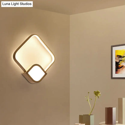 Aplique de pared LED blanco contemporáneo DecorBites™ para sala de estar