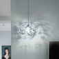 Contemporary Living Room Pendant Light with Transparent Glass Shade