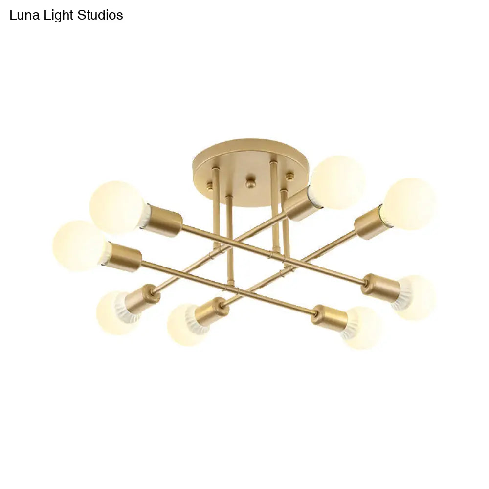 Lámpara de techo contemporánea de metal DecorBites™ para salas de estar de librerías