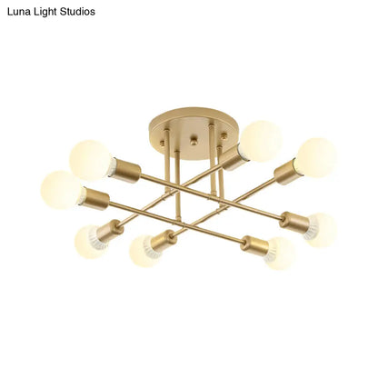 Lámpara de techo contemporánea de metal DecorBites™ para salas de estar de librerías