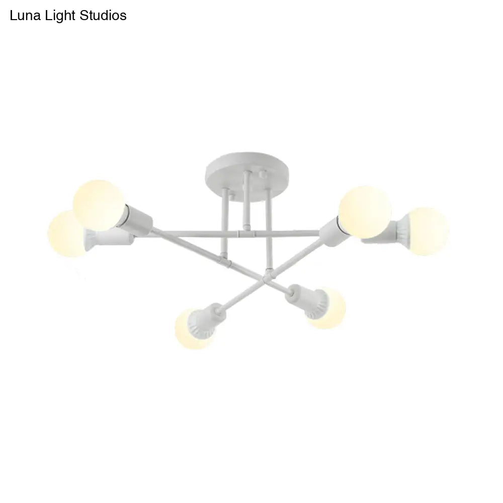 Lámpara de techo contemporánea de metal DecorBites™ para salas de estar de librerías