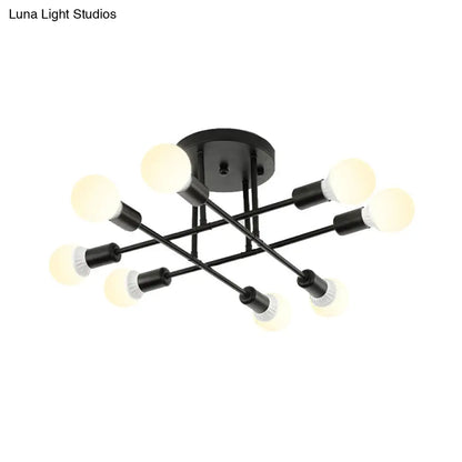 Lámpara de techo contemporánea de metal DecorBites™ para salas de estar de librerías