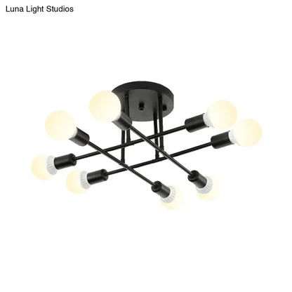 Lámpara de techo contemporánea de metal DecorBites™ para salas de estar de librerías