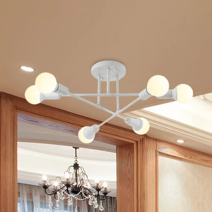 Lámpara de techo contemporánea de metal DecorBites™ para salas de estar de librerías