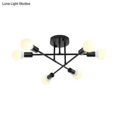 Lámpara de techo contemporánea de metal DecorBites™ para salas de estar de librerías