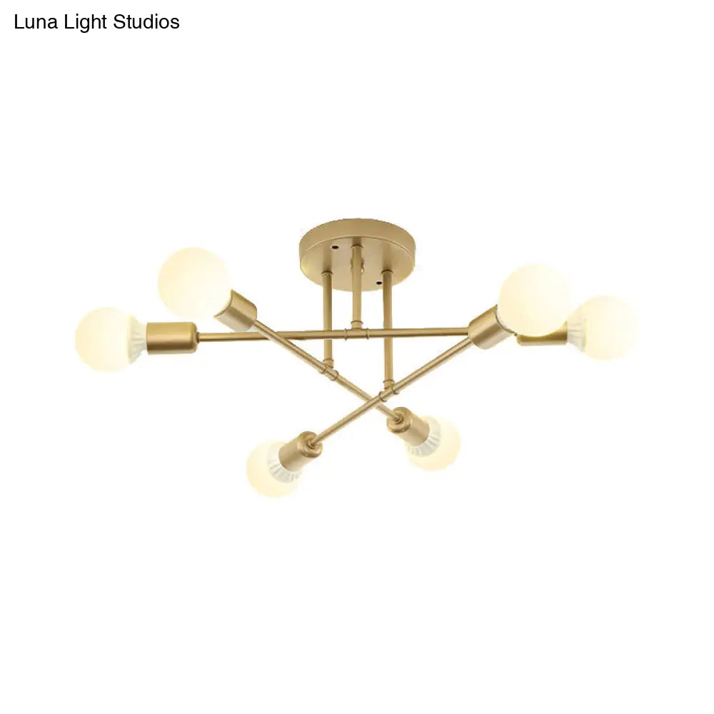 Lámpara de techo contemporánea de metal DecorBites™ para salas de estar de librerías