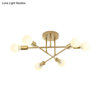 Lámpara de techo contemporánea de metal DecorBites™ para salas de estar de librerías