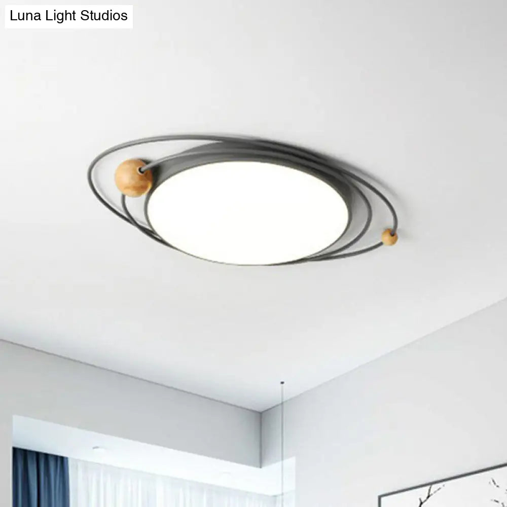 DecorBites™ DecorBites™ Contemporary Metal Flush Ceiling Light - LED Flush Mount Fixture for Living Room