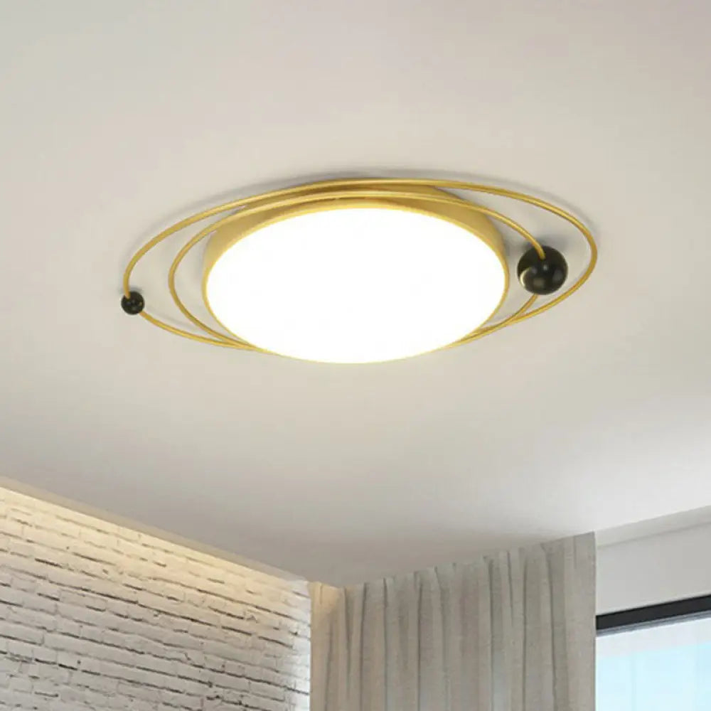 DecorBites™ DecorBites™ Contemporary Metal Flush Ceiling Light - LED Flush Mount Fixture for Living Room