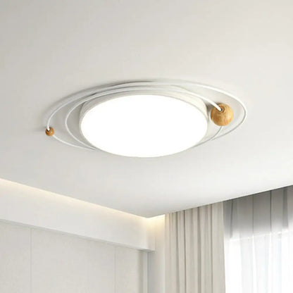 DecorBites™ DecorBites™ Contemporary Metal Flush Ceiling Light - LED Flush Mount Fixture for Living Room