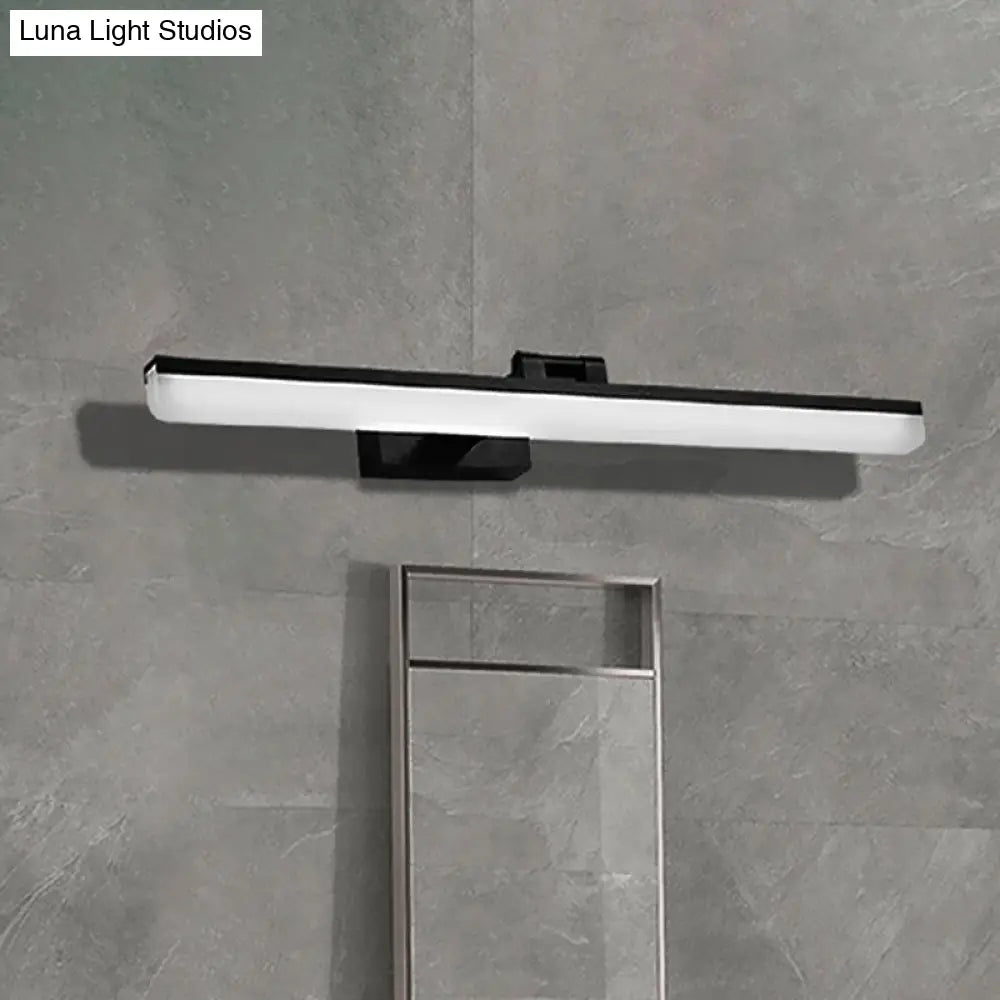 Aplique de pared LED de metal contemporáneo - 16.5"/28"/22.5" de ancho - Negro/Plata/Café - Iluminación ajustable