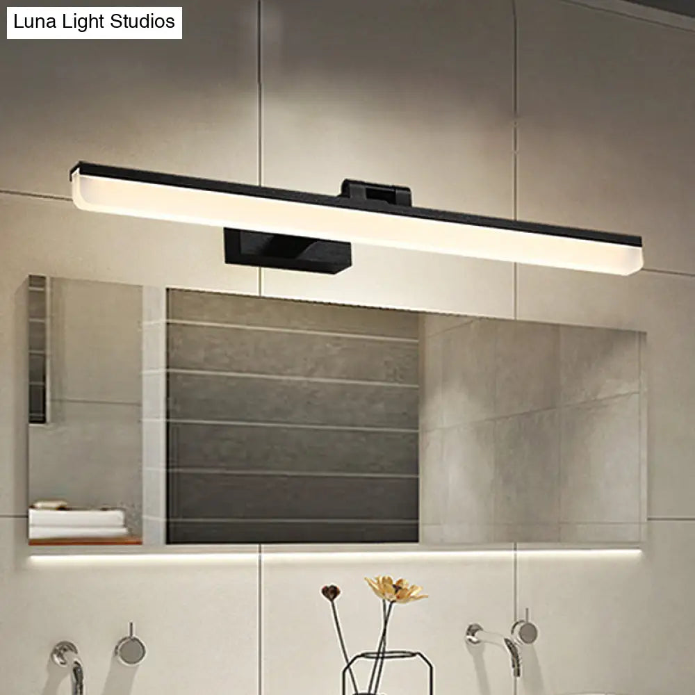 Aplique de pared LED de metal contemporáneo - 16.5"/28"/22.5" de ancho - Negro/Plata/Café - Iluminación ajustable