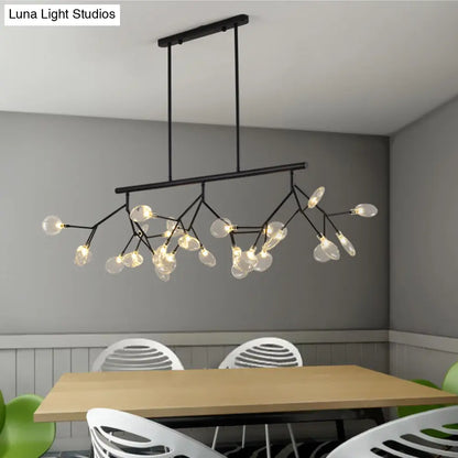 ديكوربايتس™ إضاءة معدنية معاصرة معلقة مع مظلة دائرية لغرفة النوم - تصميم فرع الجزيرة