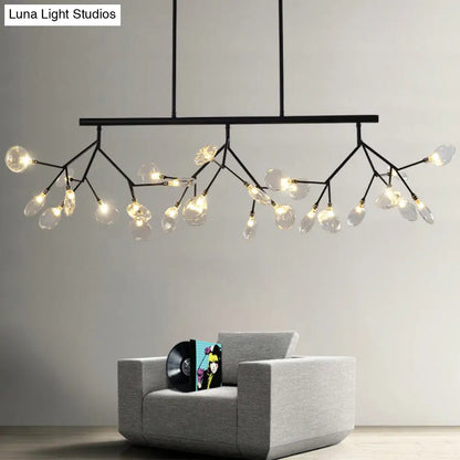 ديكوربايتس™ إضاءة معدنية معاصرة معلقة مع مظلة دائرية لغرفة النوم - تصميم فرع الجزيرة