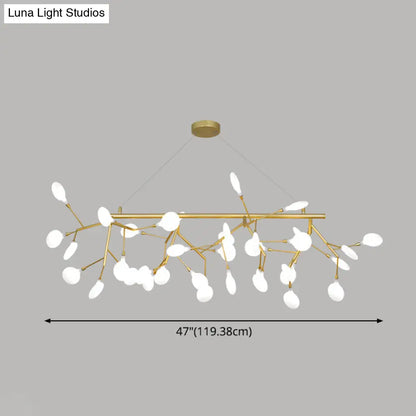 ديكوربايتس™ إضاءة معدنية معاصرة معلقة مع مظلة دائرية لغرفة النوم - تصميم فرع الجزيرة