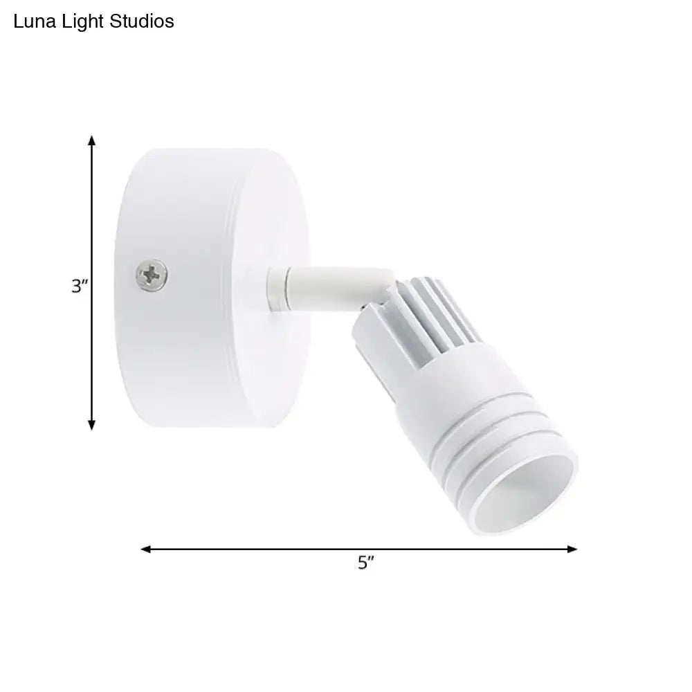 Aplique de pared LED contemporáneo DecorBites™ de metal en blanco y negro - Luz cálida/blanca