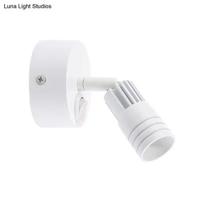 Aplique de pared LED contemporáneo DecorBites™ de metal en blanco y negro - Luz cálida/blanca