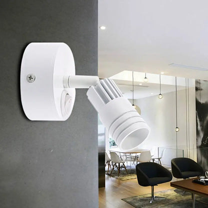 Aplique de pared LED contemporáneo DecorBites™ de metal en blanco y negro - Luz cálida/blanca
